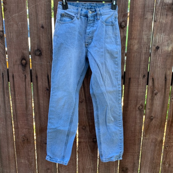 Brandy Light Denim High Rise Mom Jeans Pants - Picture 12 of 13